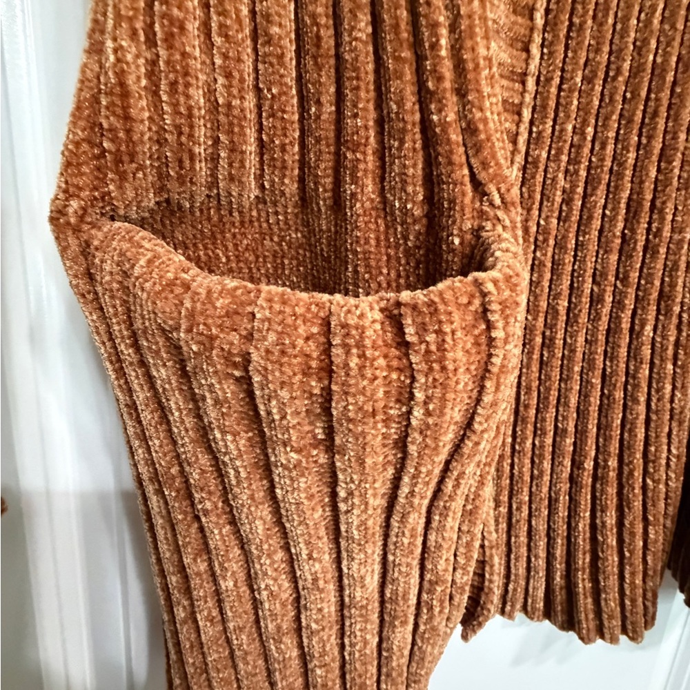 Woven Heart Womenâs Chenille Open Front Cardigan Sweater Medium - Picture 6 of 6